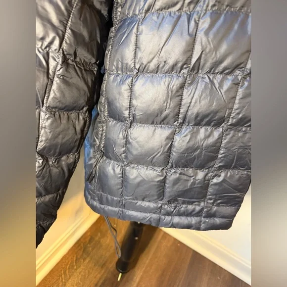 New Mens The North Face Black Eco Thermoball Full Zip Jacket Coat Puffer Matte - Picture 6 of 12